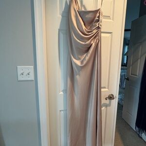 Elegant One-Shoulder Gown